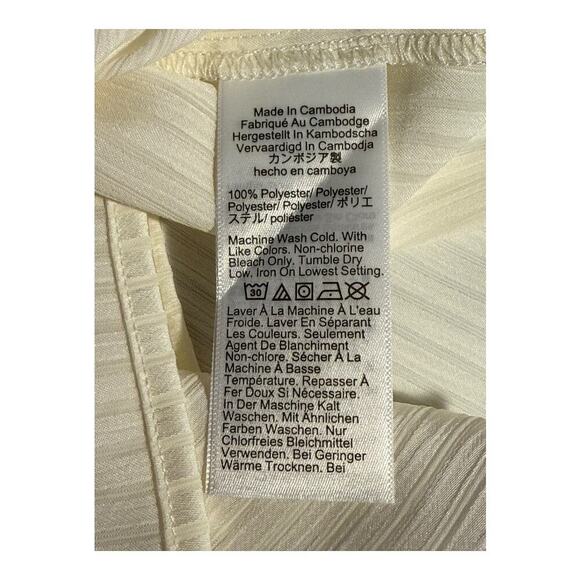 NEW J. Crew Women’s XXL Ivory Shadow-striped long-sleeve popover placket blouse - Picture 8 of 9